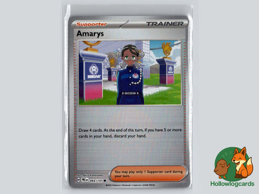 Amarys (093/131) - Prismatic Evolutions Pokémon Card