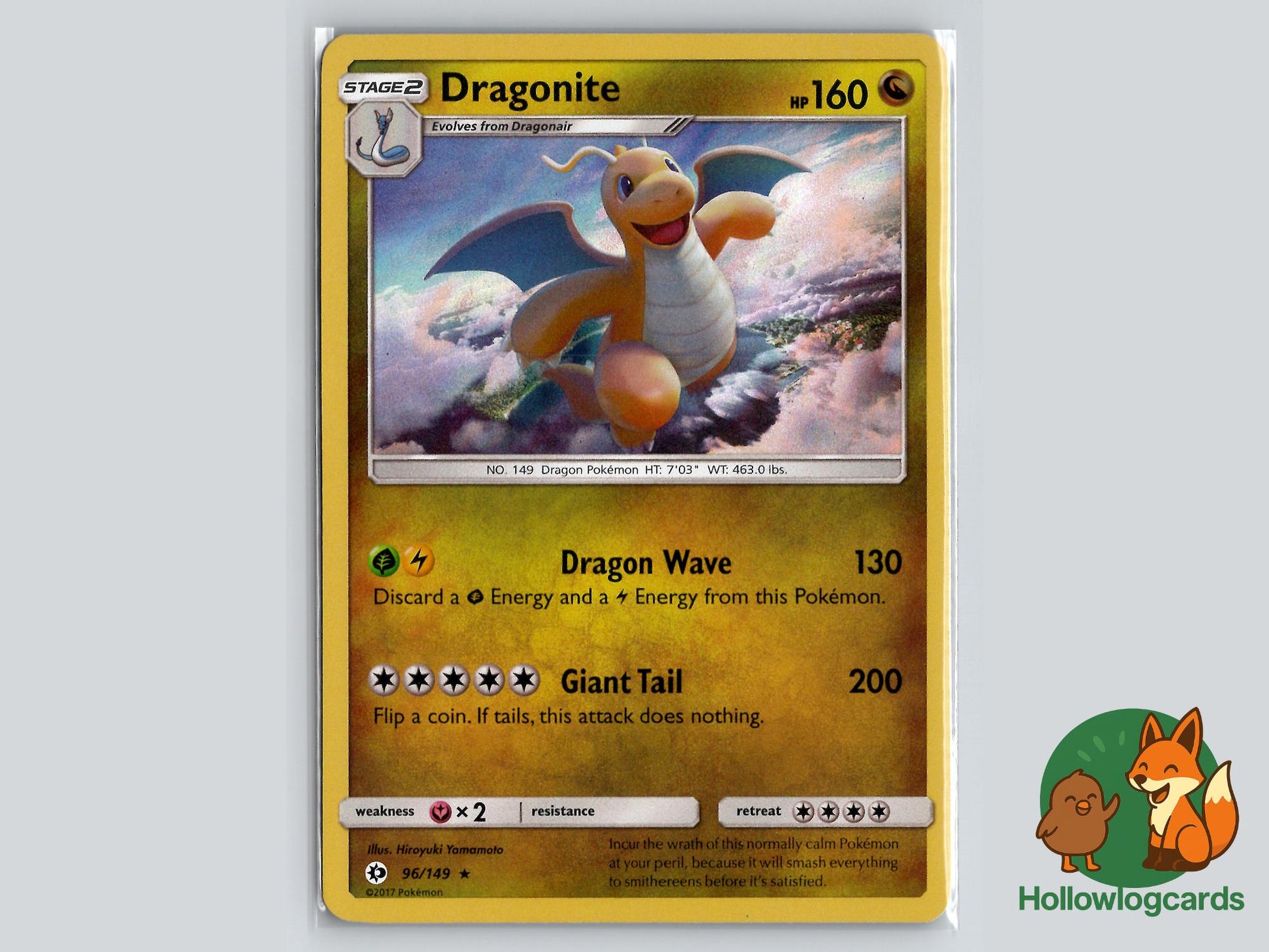 Dragonite (96/149) - Sun & Moon Pokémon Card