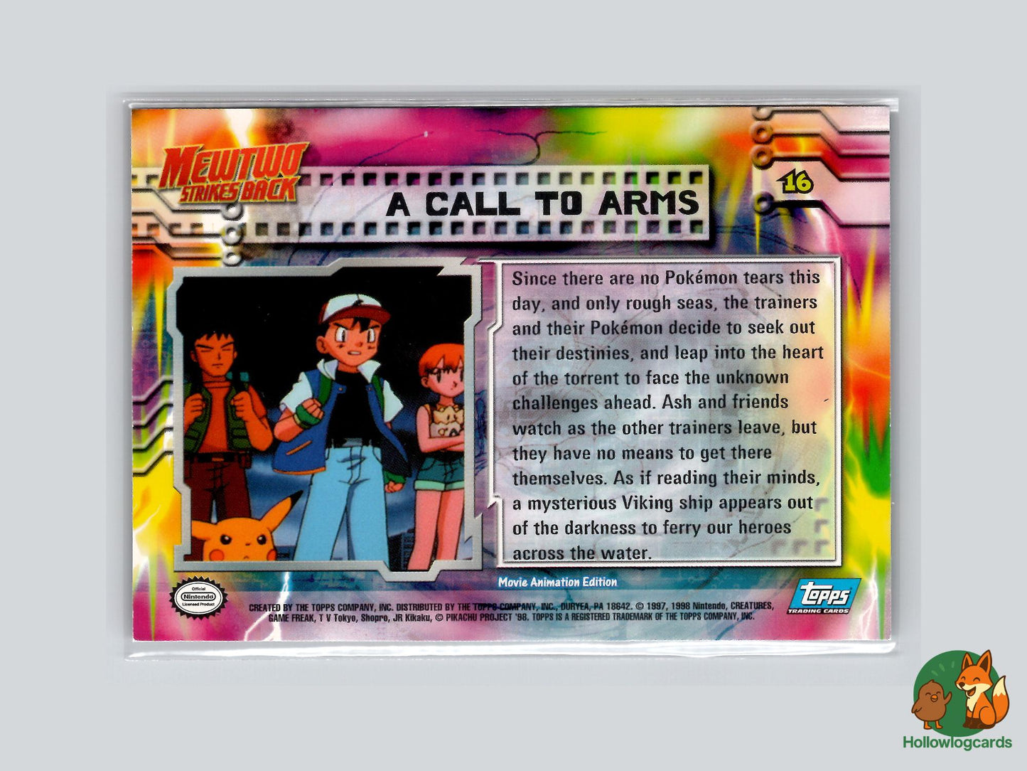 A Call To Arms (#16) Rainbow Foil - Topps Mewtwo Strikes Back