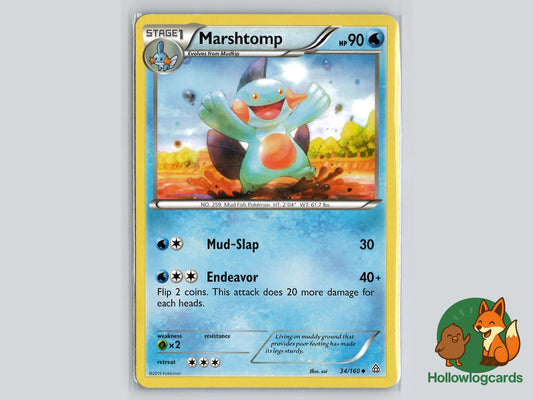 Marshtomp (34/160) - Primal Clash Pokémon Card