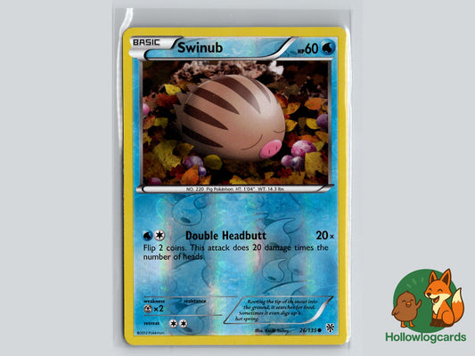 Swinub (26/135) - Plasma Storm Pokémon Card