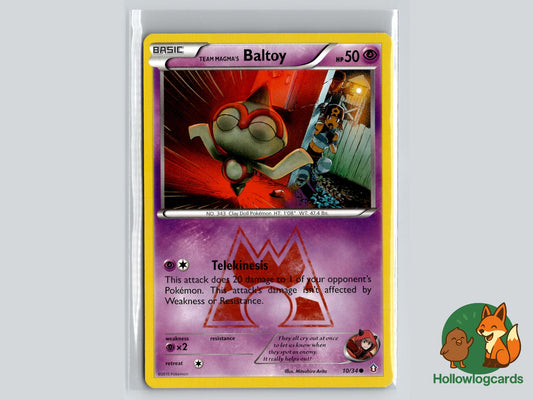 Team Magma's Baltoy (10/34) - Double Crisis Pokémon Card