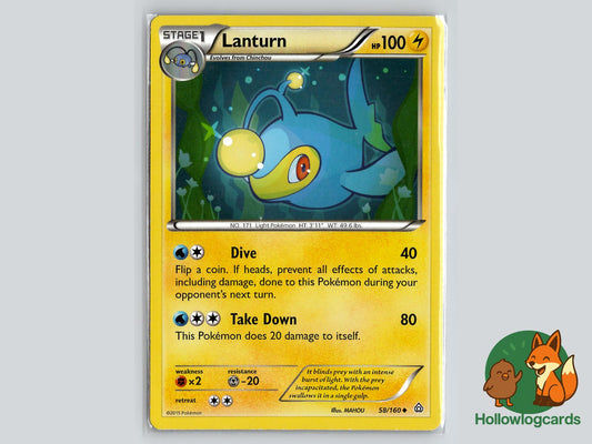 Lanturn (58/160) - Primal Clash Pokémon Card