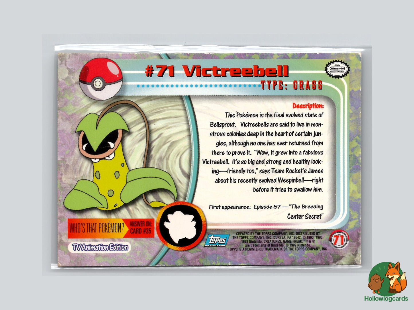 Victreebell (#71) Chrome Foil - Topps Trading Cards Series 1
