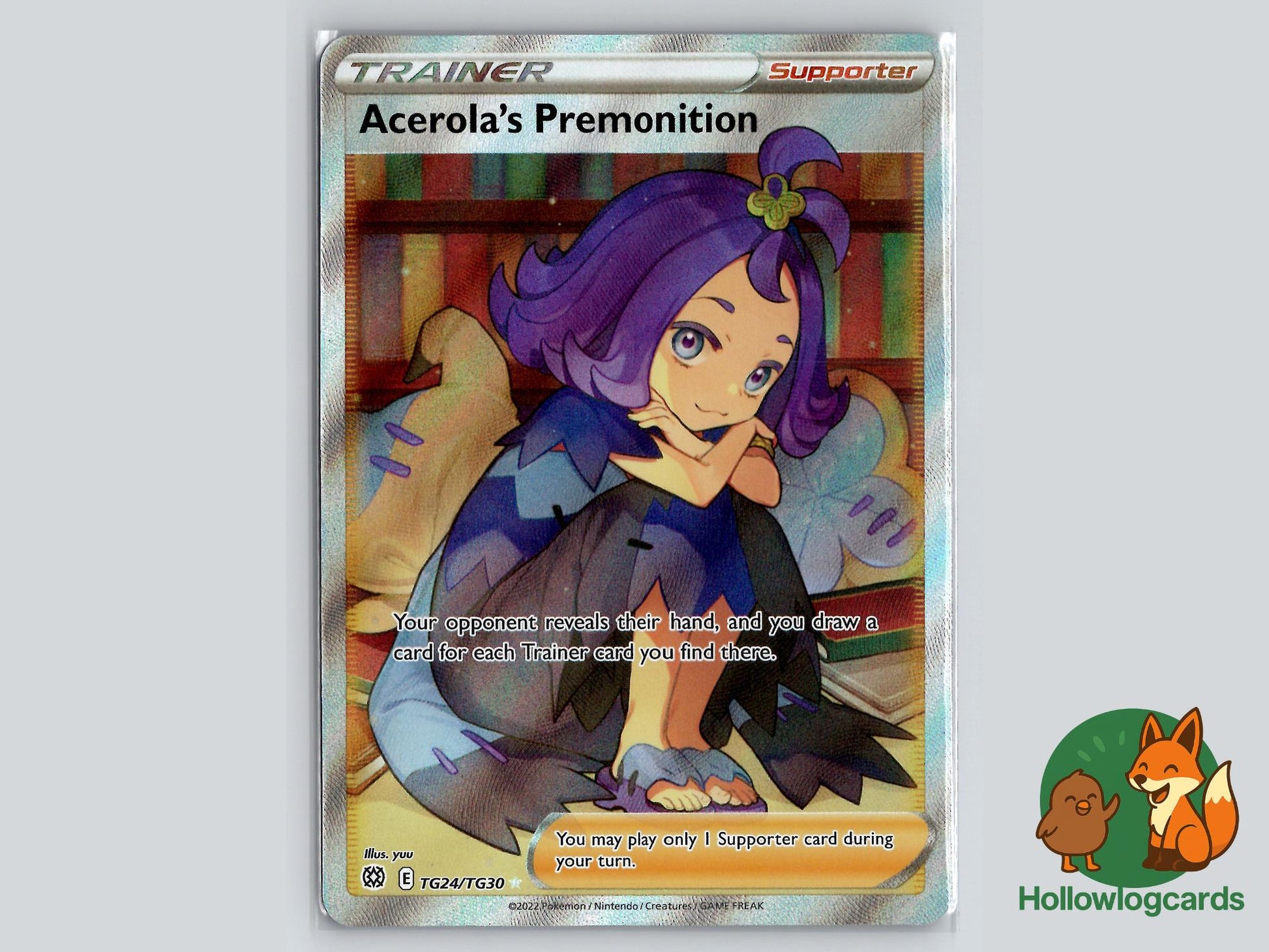 Acerola's Premonition (TG24/TG30) - Brilliant Stars Trainer Gallery Pokémon Card
