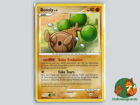 Bonsly (71/130) - Diamond & Pearl Pokémon Card