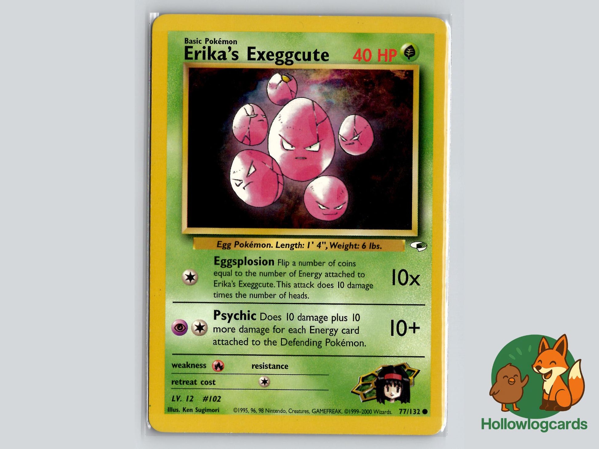 Erika's Exeggcute (77/132) - Gym Heroes Pokémon Card