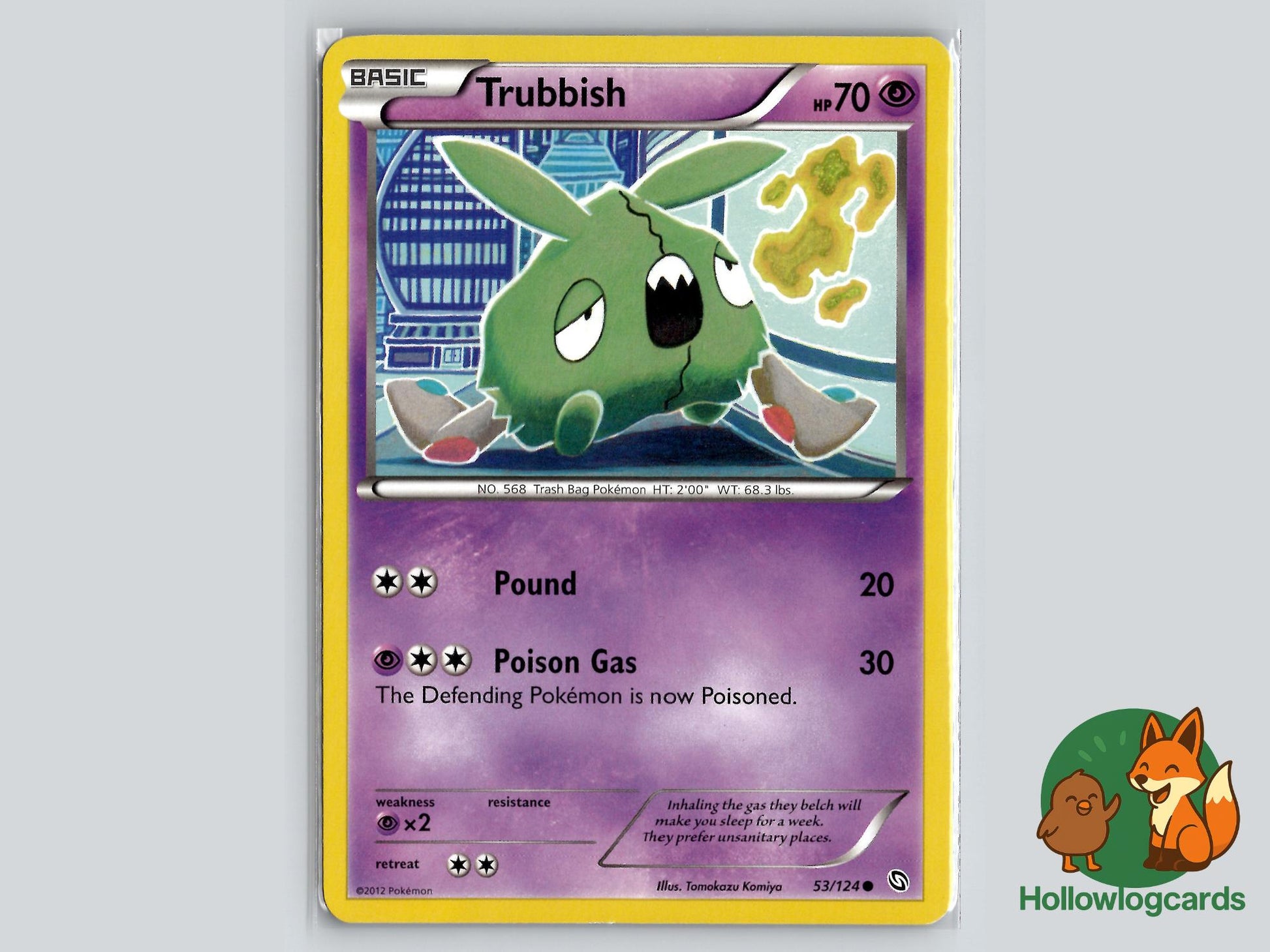 Trubbish (53/124) - Dragons Exalted Pokémon Card