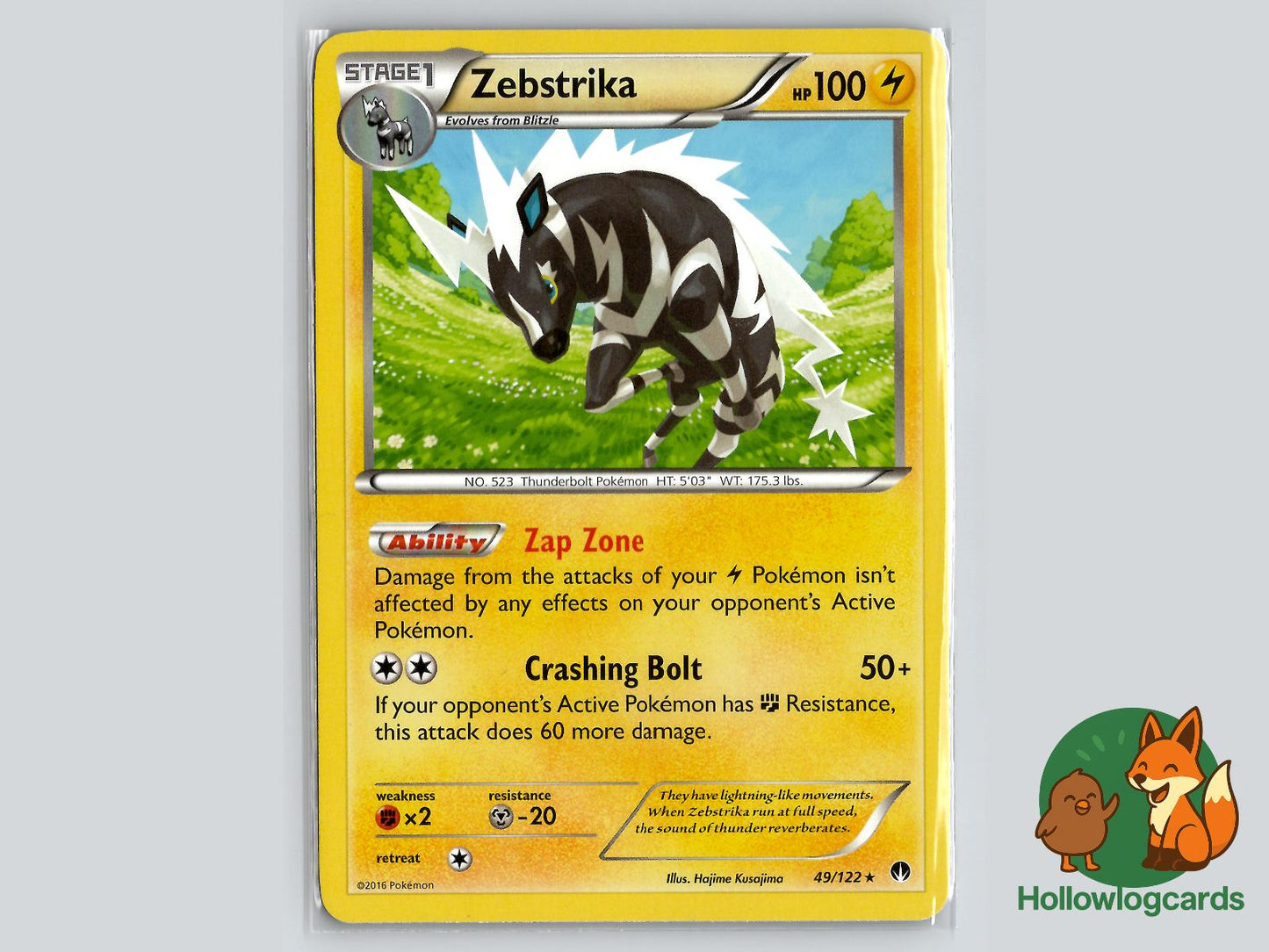 Zebstrika (49/122) - BREAKpoint Pokémon Card
