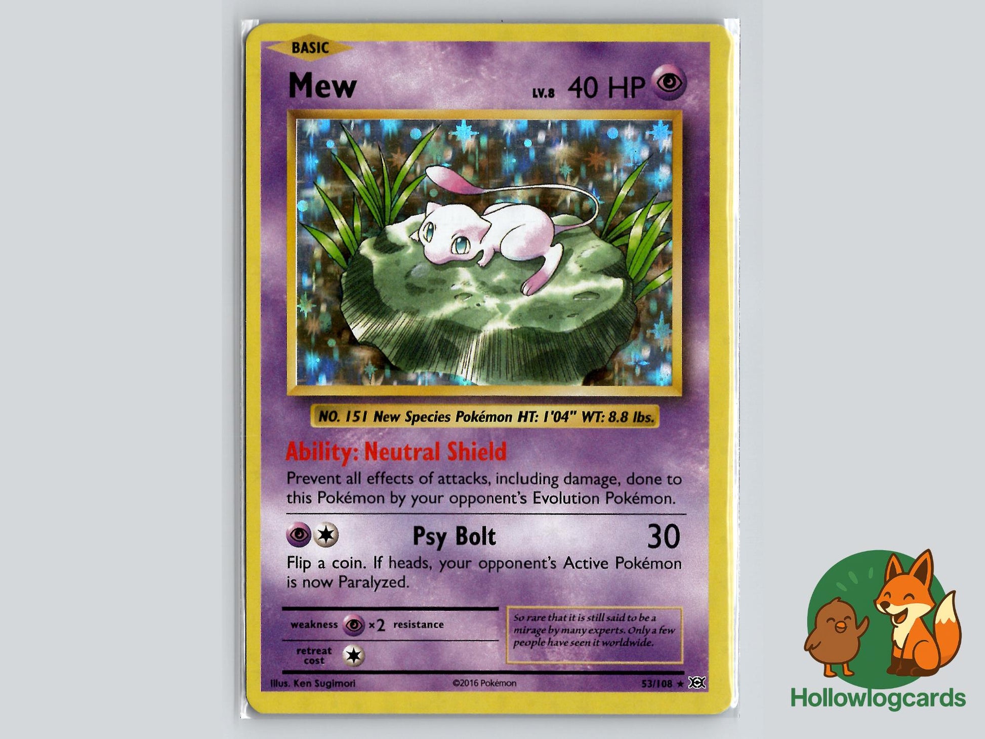 Mew (53/108) - Evolutions Pokémon Card
