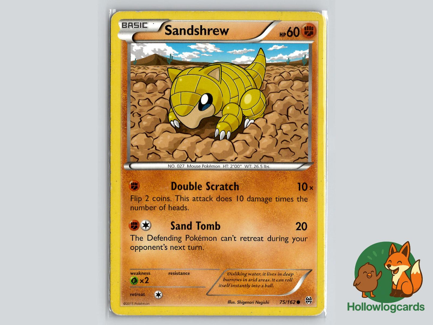 Sandshrew (75/162) - BREAKthrough Pokémon Card