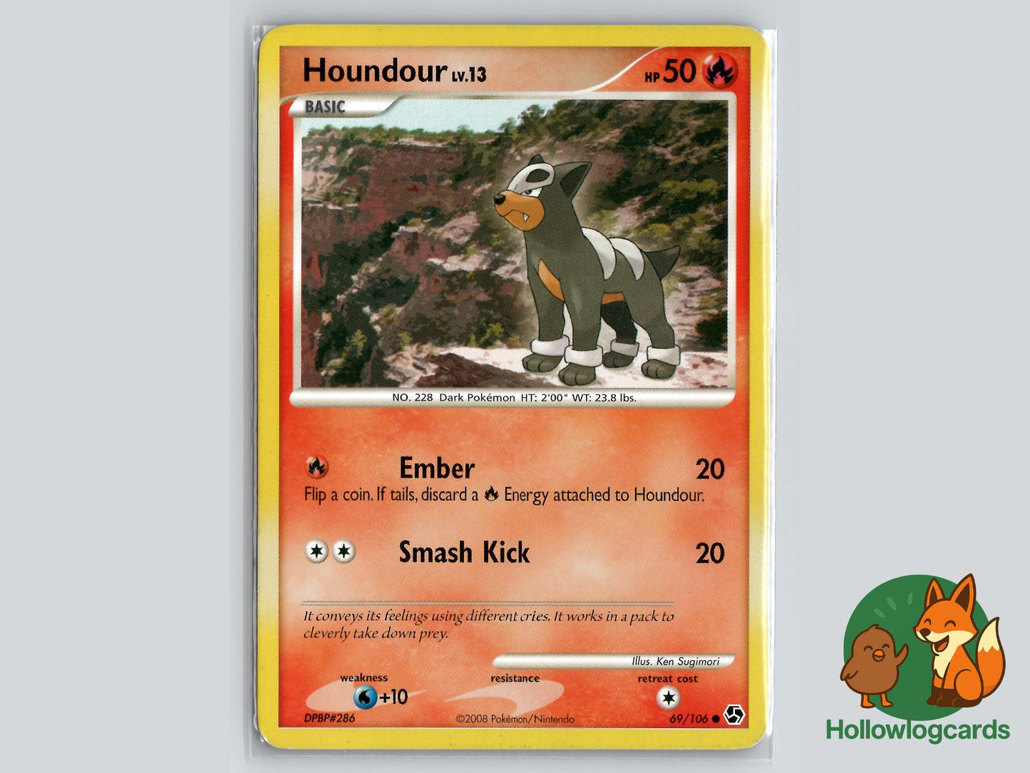 Houndour (69/106) - Great Encounters Pokémon Card