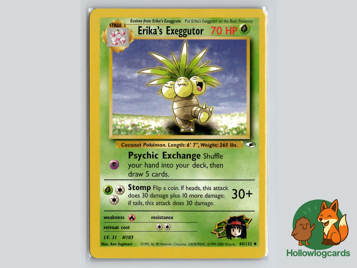 Erika's Exeggutor (44/132) - Gym Heroes Pokémon Card