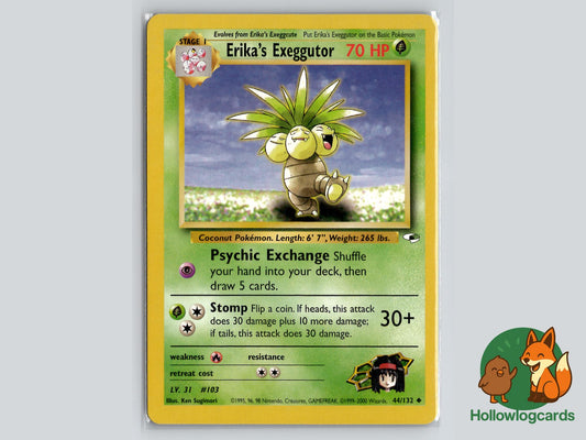 Erika's Exeggutor (44/132) - Gym Heroes Pokémon Card