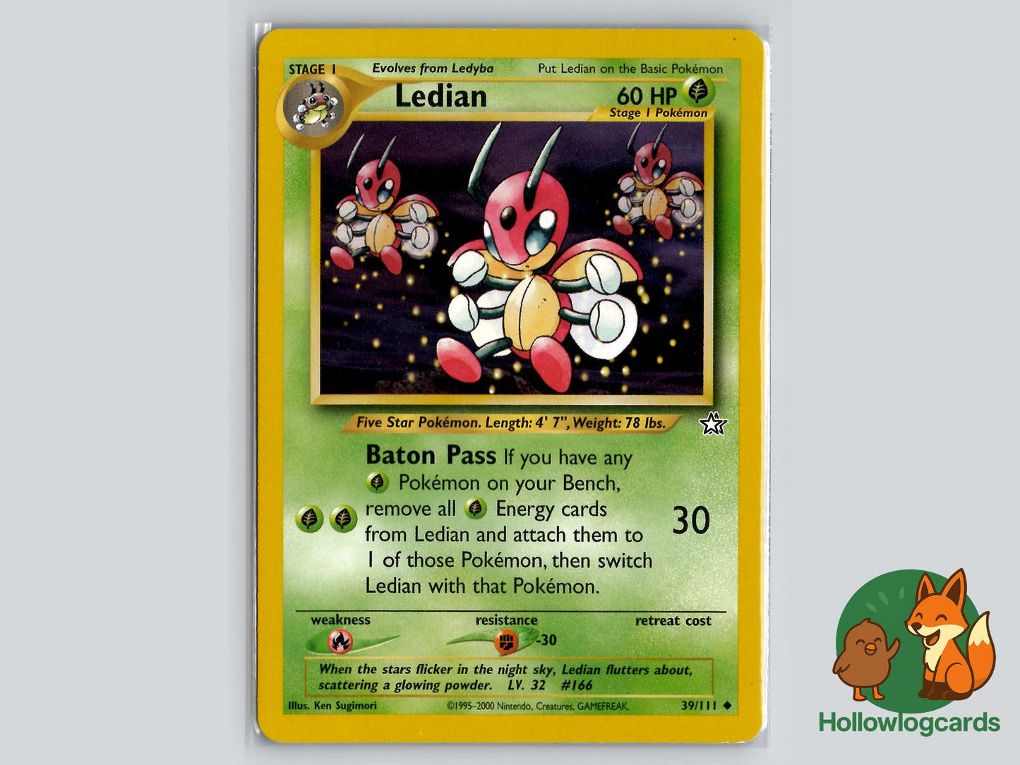 Ledian (39/111) - Neo Genesis Pokémon Card