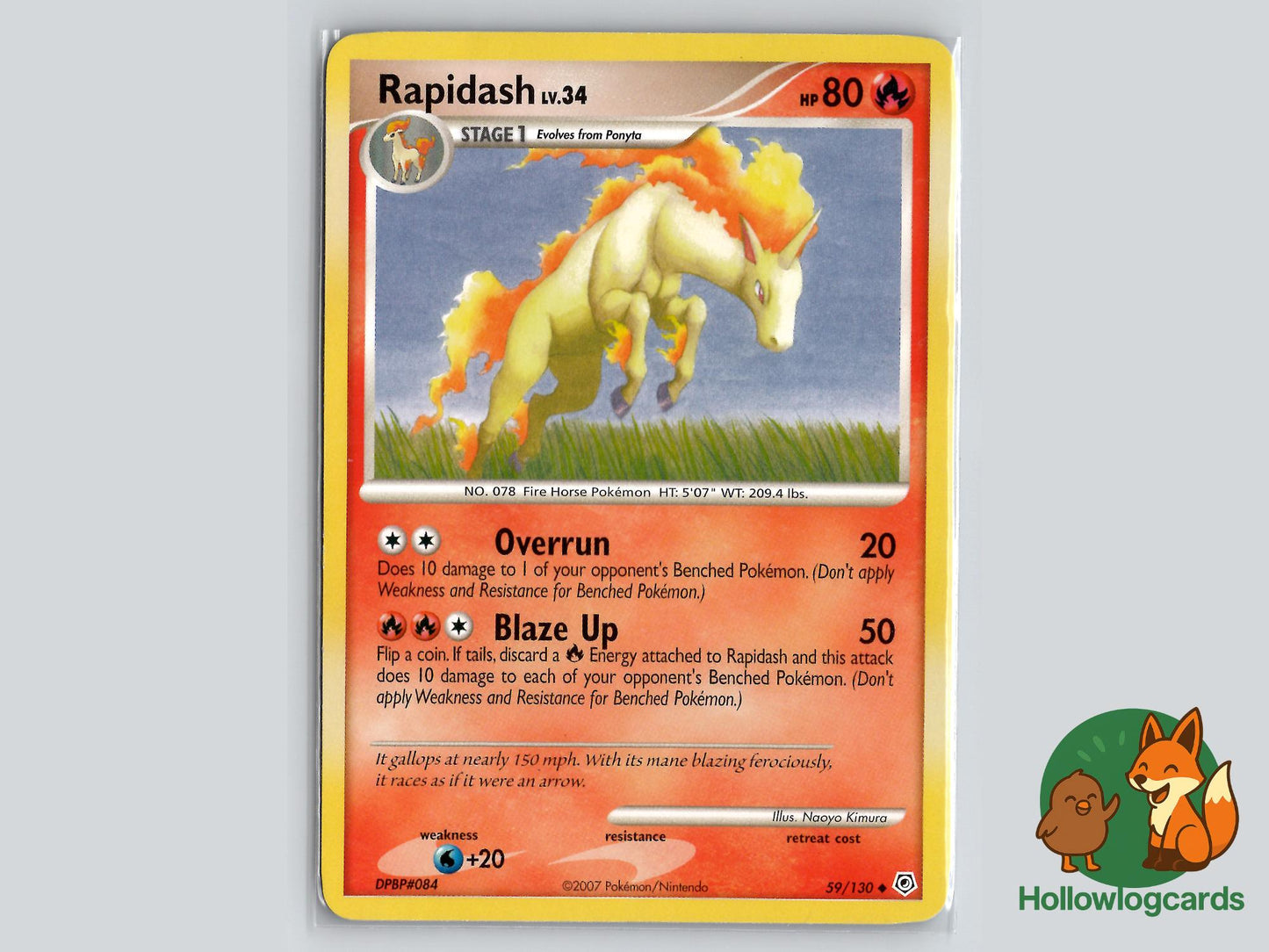 Rapidash (59/130) - Diamond & Pearl Pokémon Card