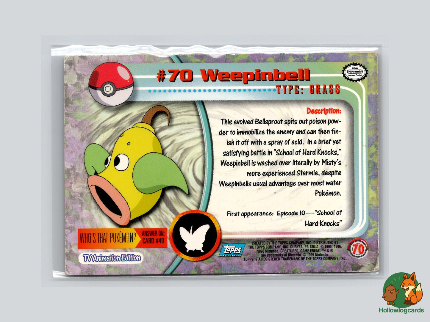 Weepinbell (#70) Chrome Foil - Topps Trading Cards Series 1