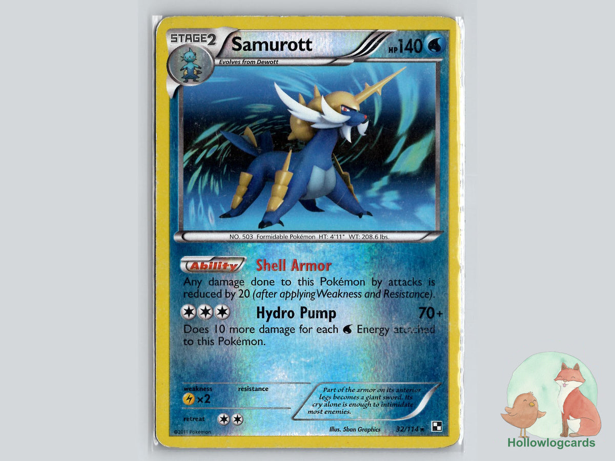 Samurott (32/114) - Black & White Pokémon Card