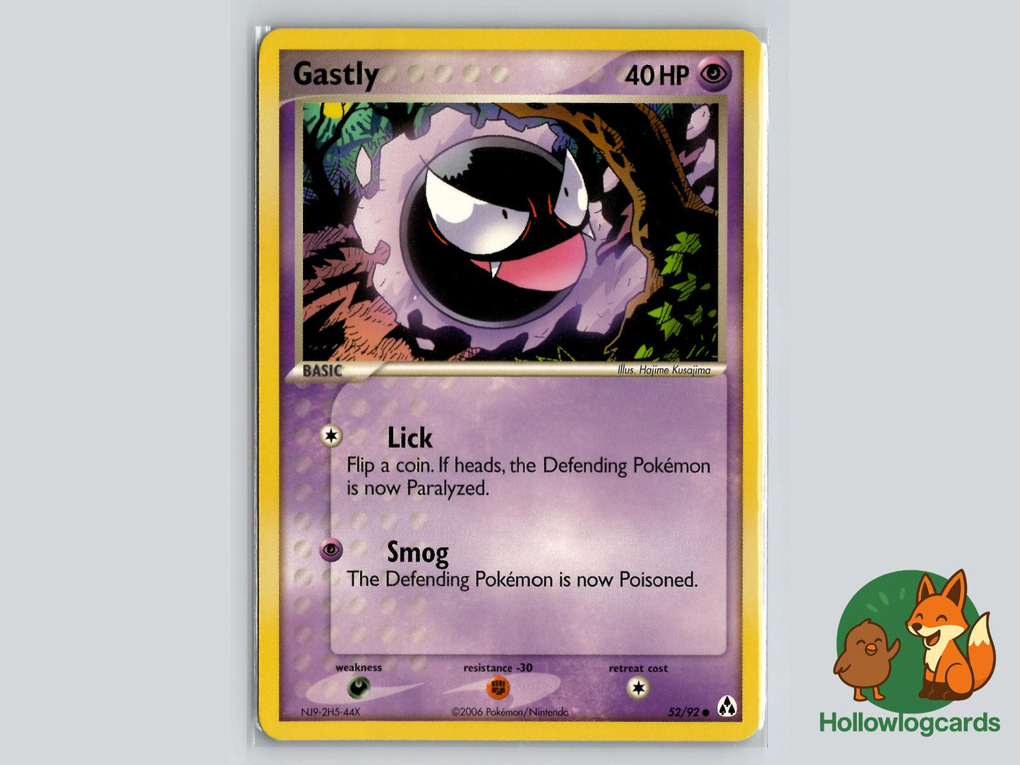 Gastly (52/92) - Legend Maker Pokémon Card