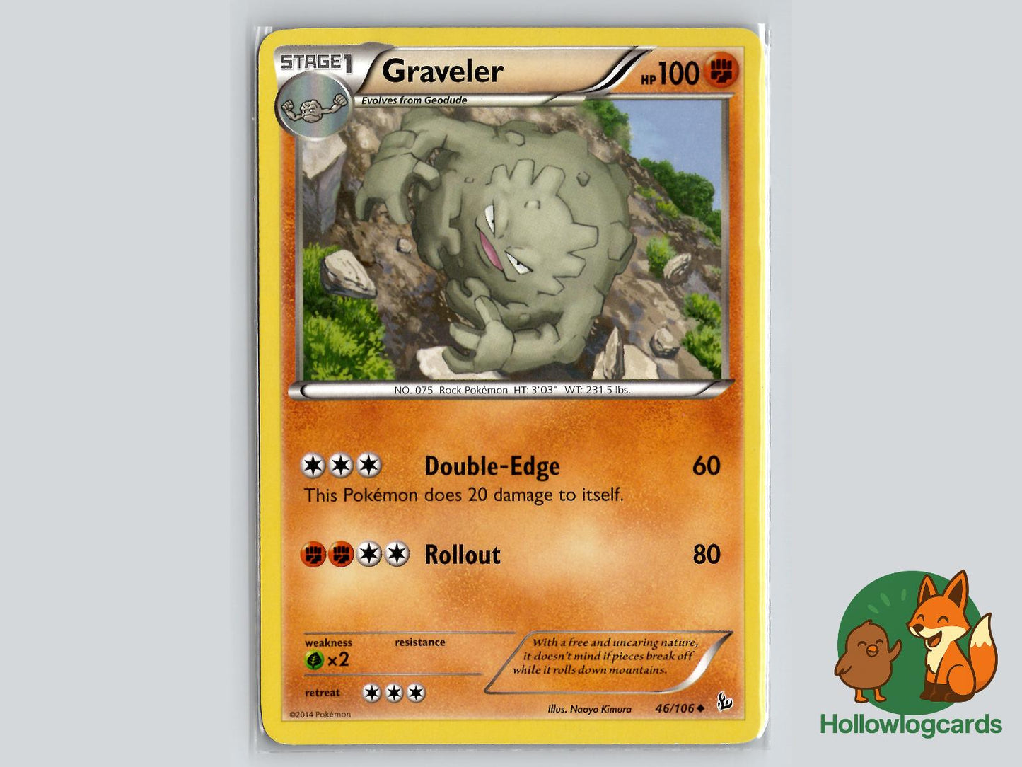Graveler (46/106) - Flashfire Pokémon Card