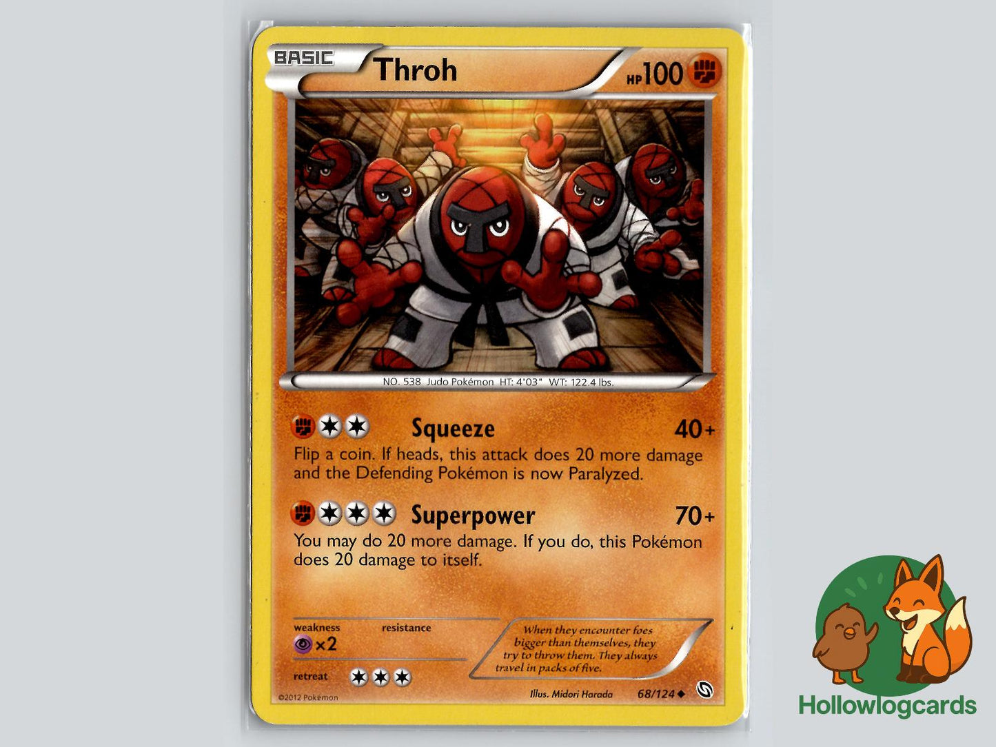 Throh (68/124) - Dragons Exalted Pokémon Card