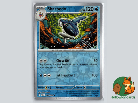 Sharpedo (043/162) - Temporal Forces Pokémon Card