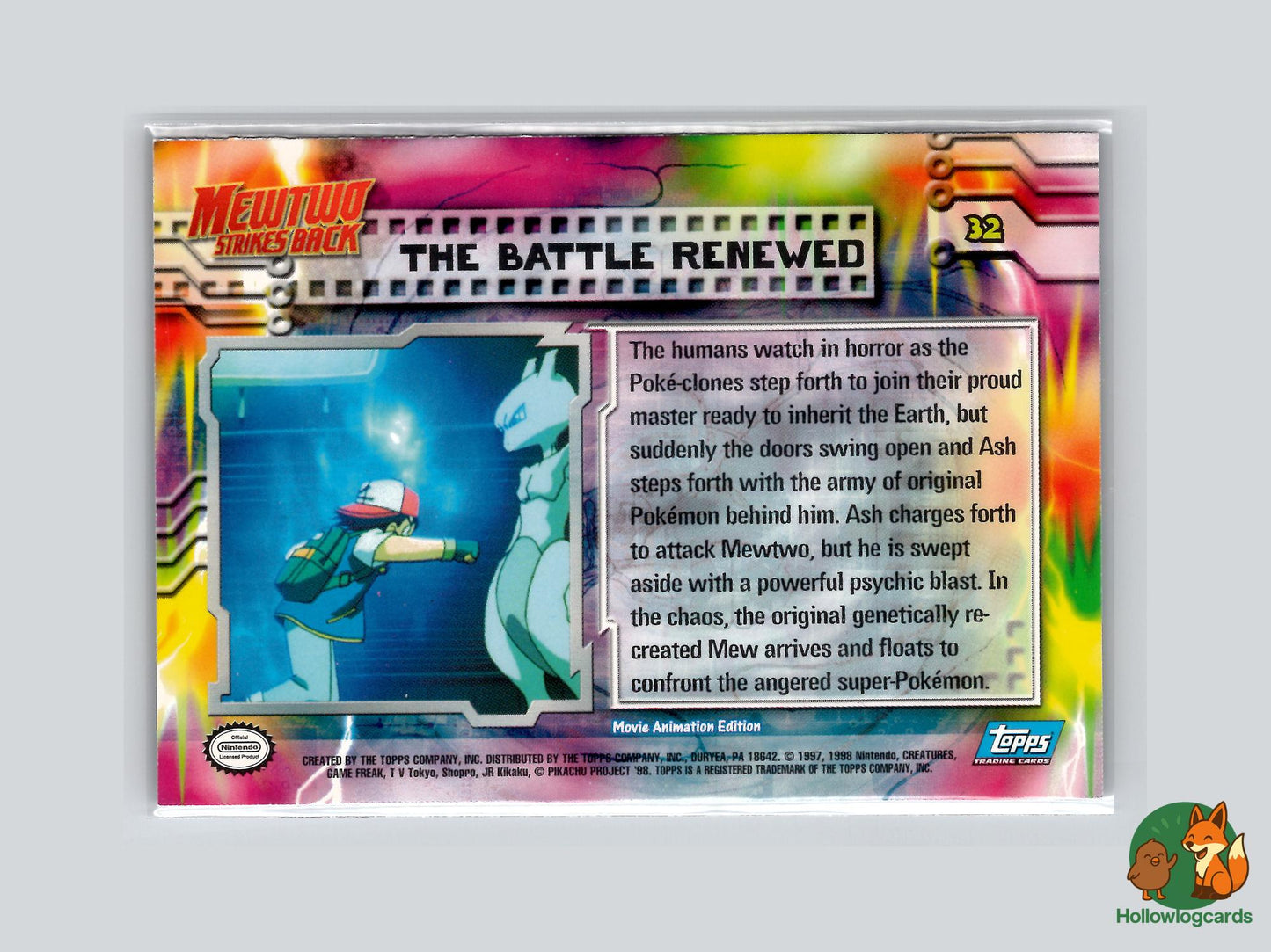 The Battle Renewed [Scyther] (#32) Rainbow Foil - Topps Mewtwo Strikes Back