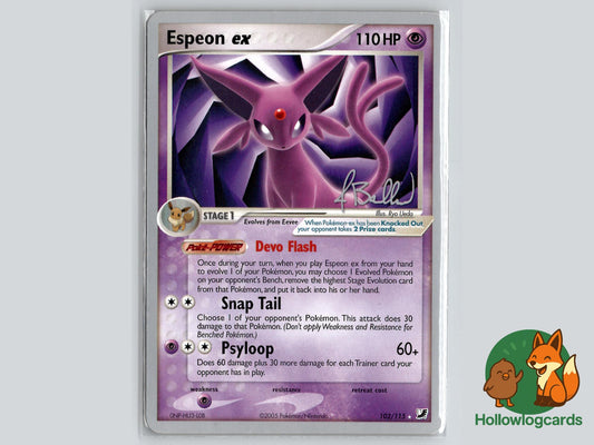 Espeon ex (102/115) - Legend Maker Pokémon Card