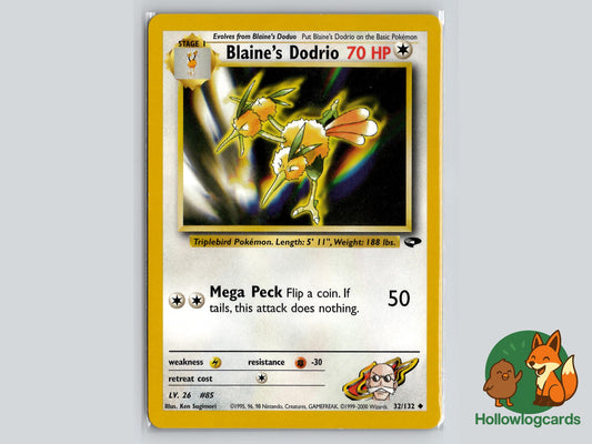 Blaine's Dodrio (32/132) - Gym Challenge Pokémon Card