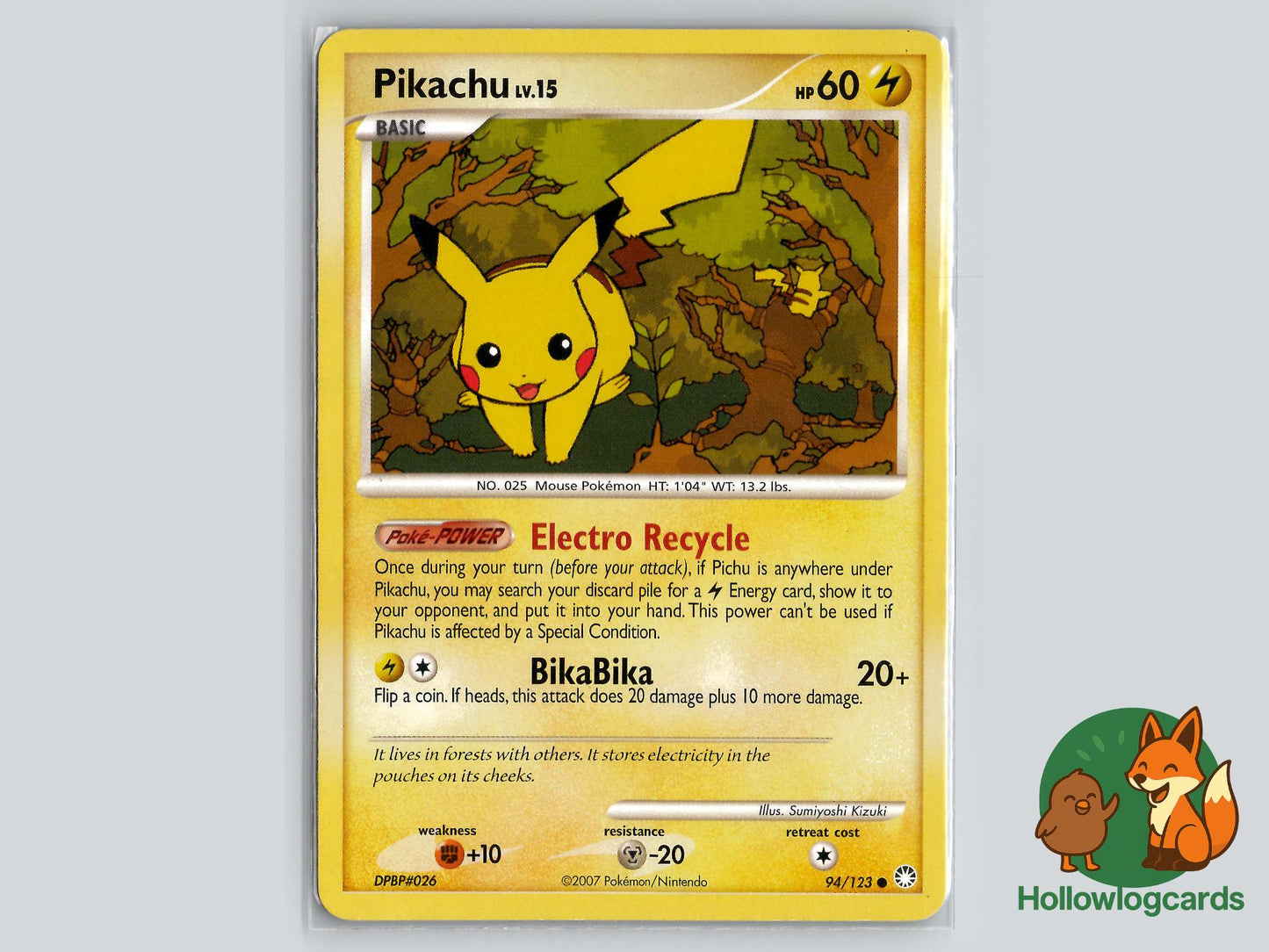 Pikachu (94/123) - Mysterious Treasures Pokémon Card