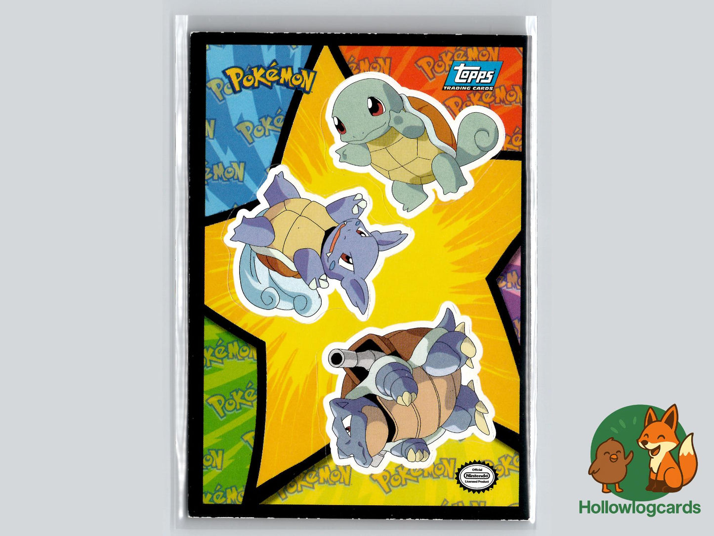 Squirtle, Wartortle, Blastoise - Topps The First Movie Trading Cards Pokémon Card