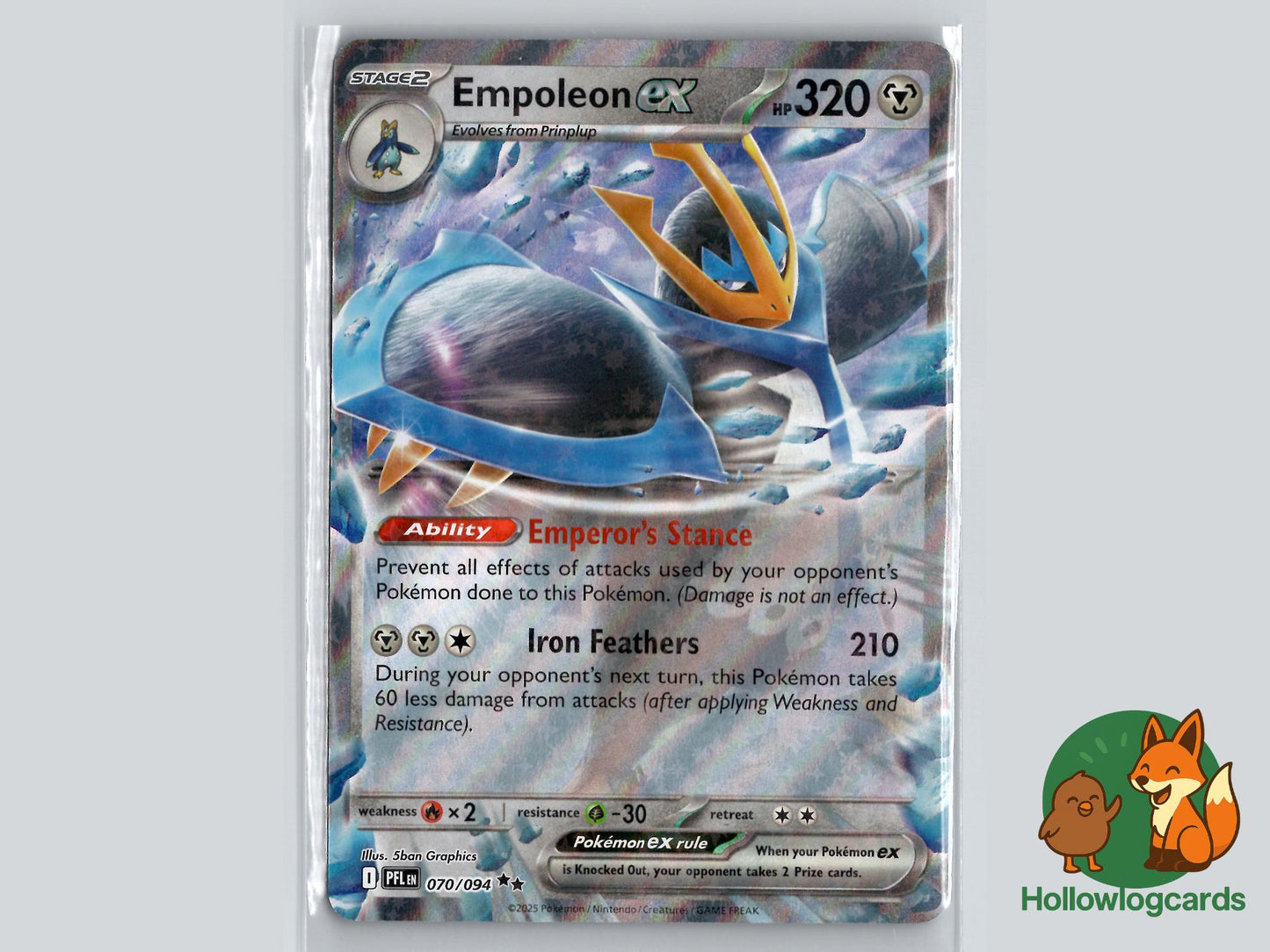 Empoleon ex (070/094) - Phantasmal Flames Pokémon Card