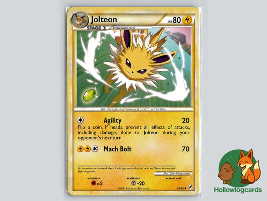 Jolteon (45/95) - Call of Legends Pokémon Card