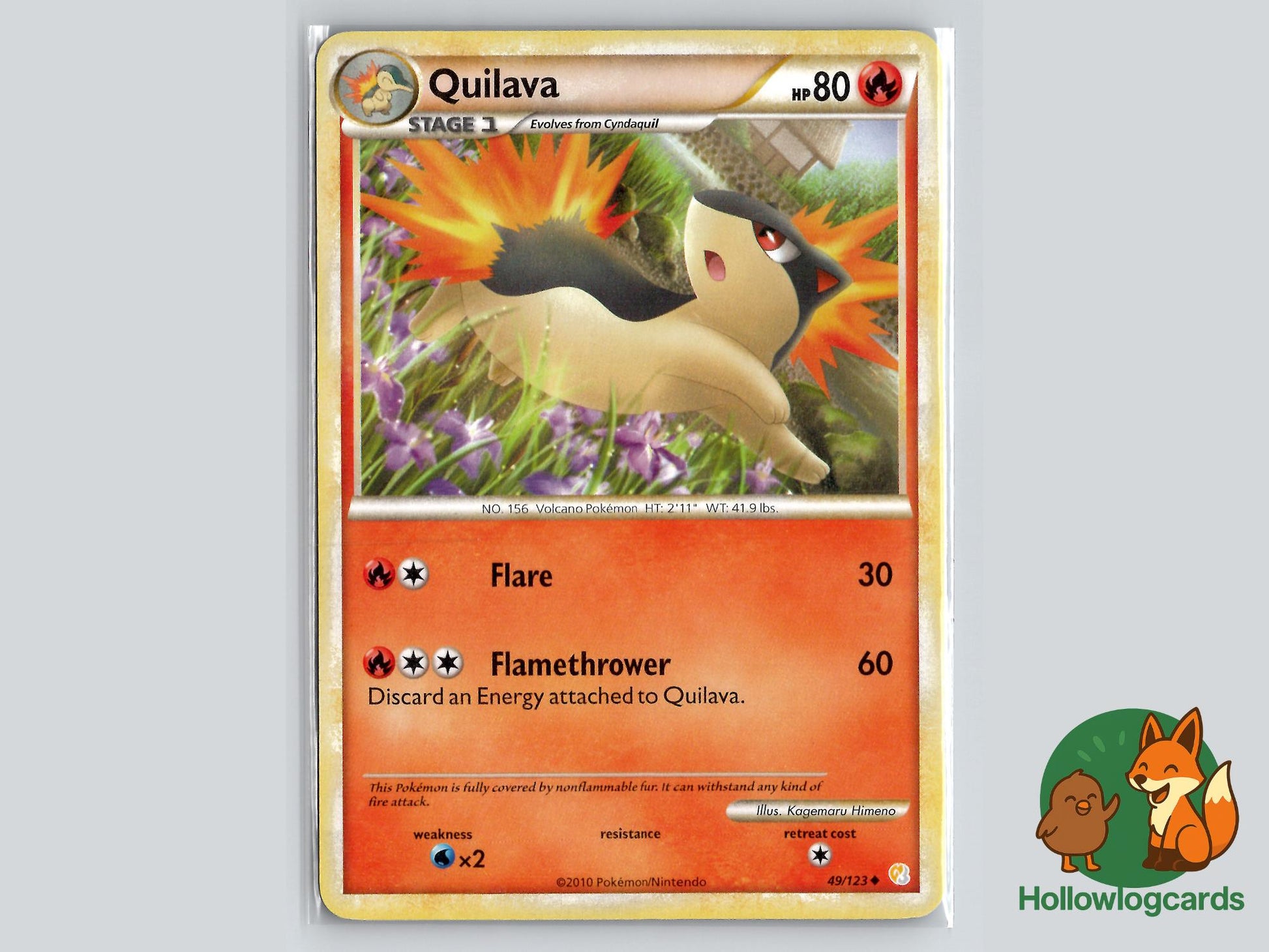 Quilava (49/123) - HeartGold & SoulSilver Pokémon Card