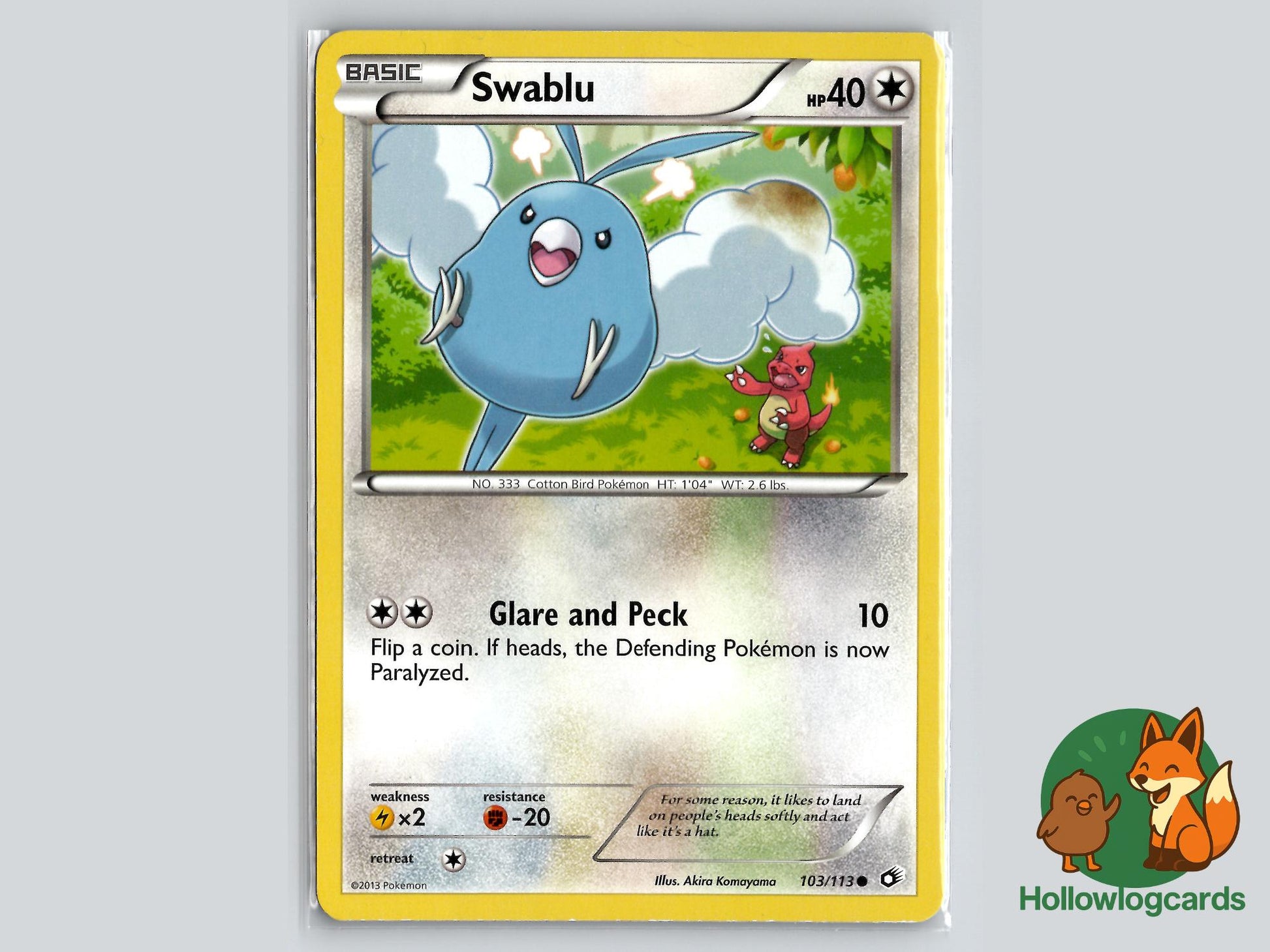 Swablu (103/113) - Legendary Treasures Pokémon Card