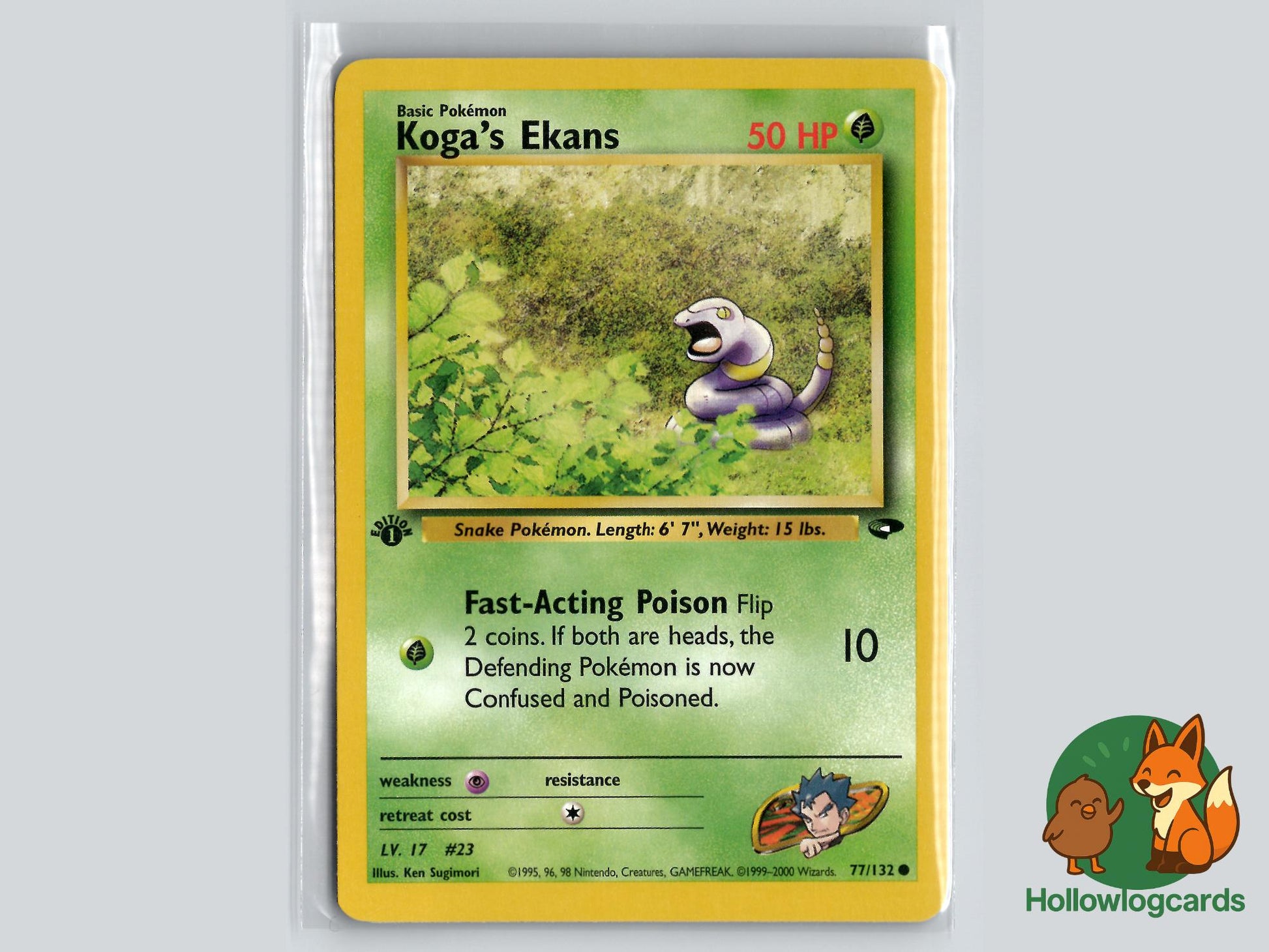 1st Edition Koga's Ekans (77/132) - Gym Challenge Pokémon Card
