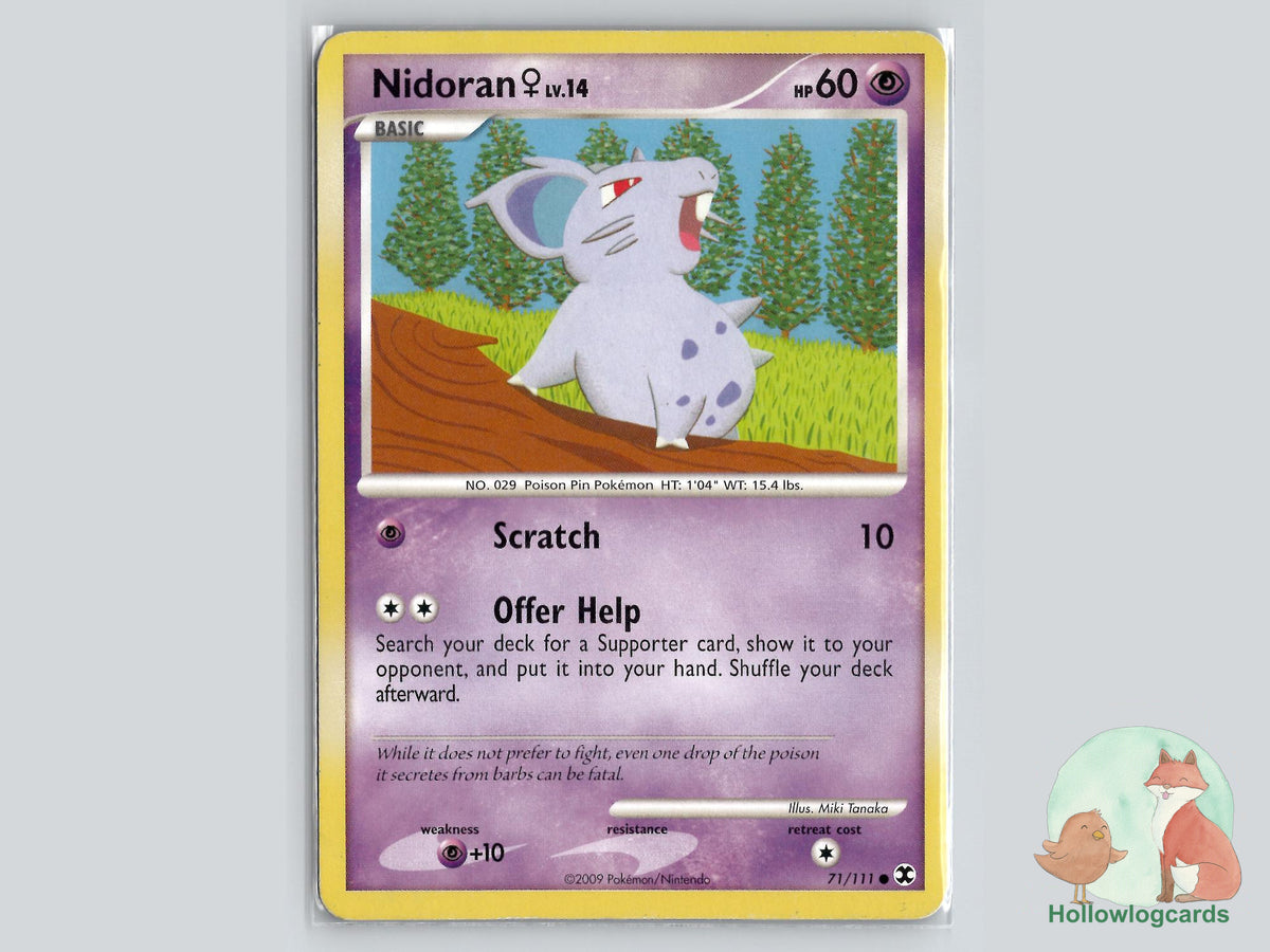 Nidoran F (71/111) - Rising Rivals Pokémon Card