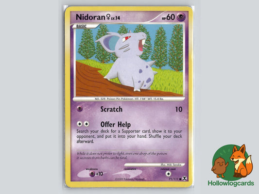 Nidoran F (71/111) - Rising Rivals Pokémon Card