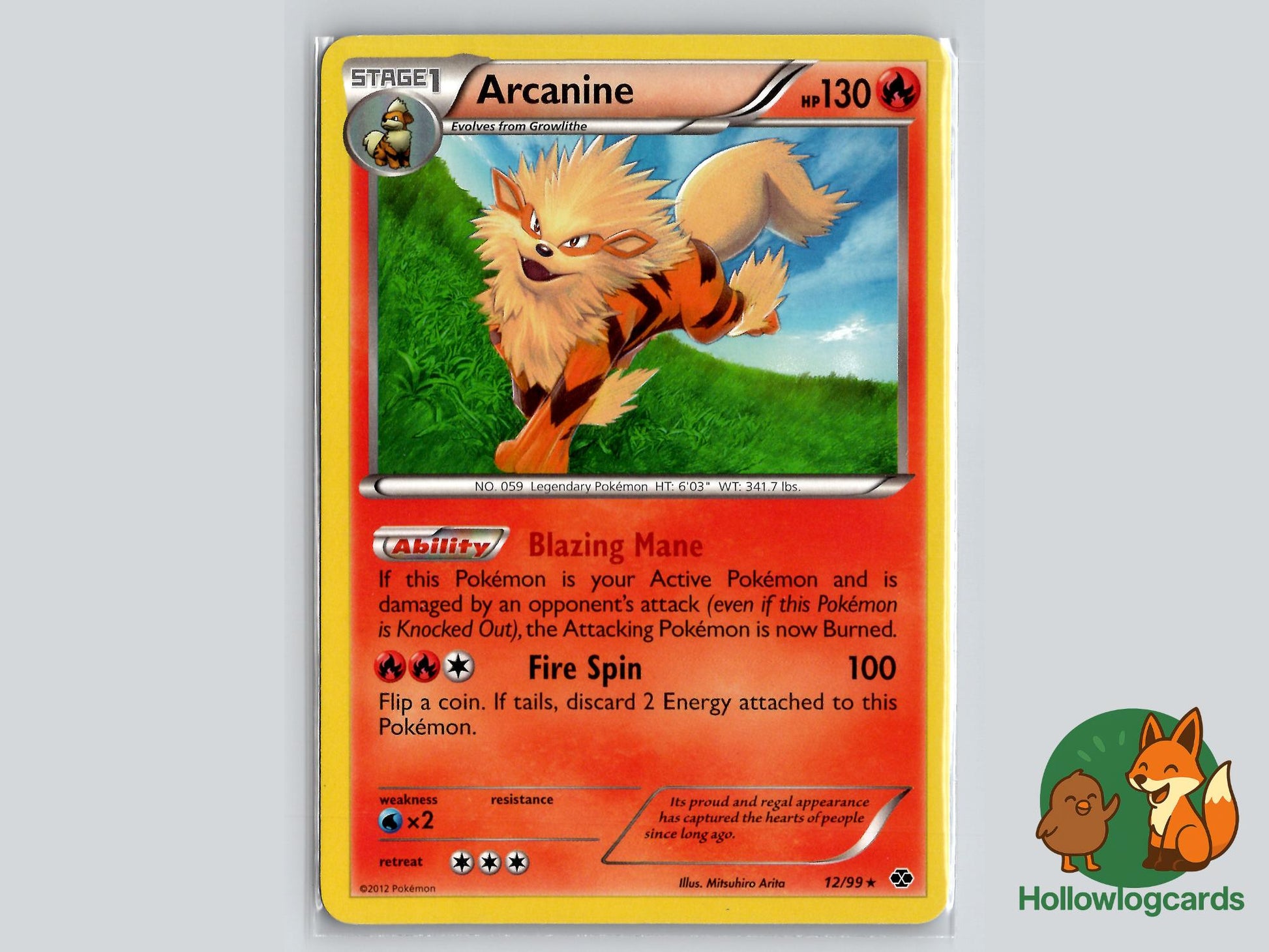 Arcanine (12/99) - Next Destinies Pokémon Card