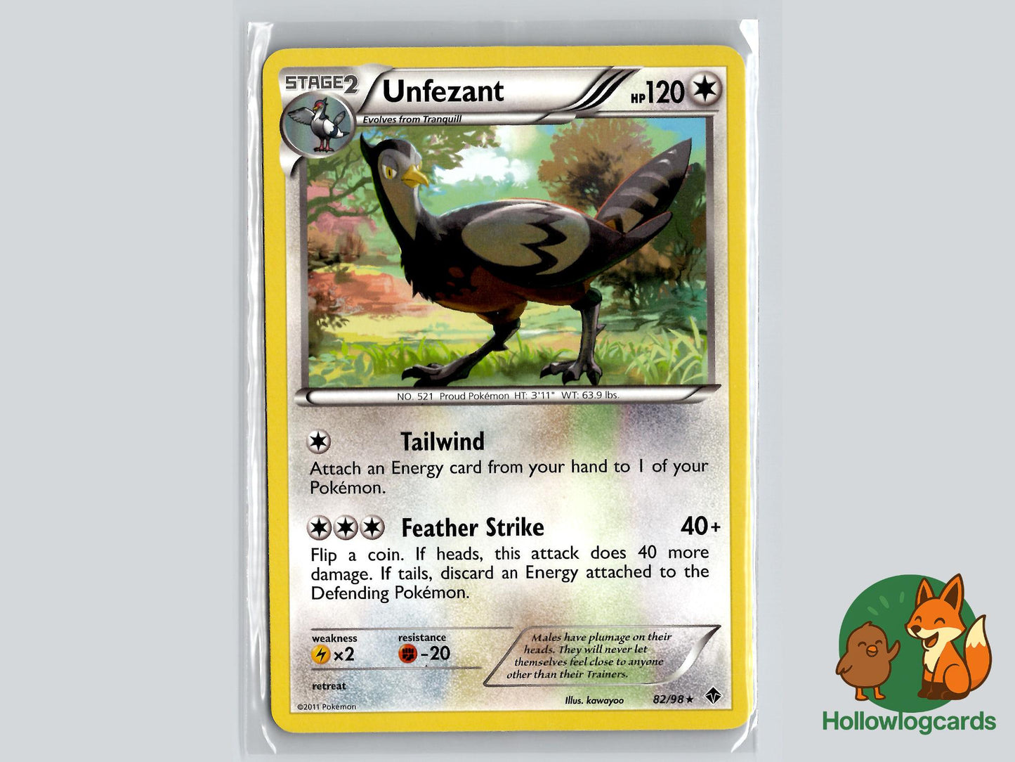 Unfezant (82/98) - Emerging Powers Pokémon Card