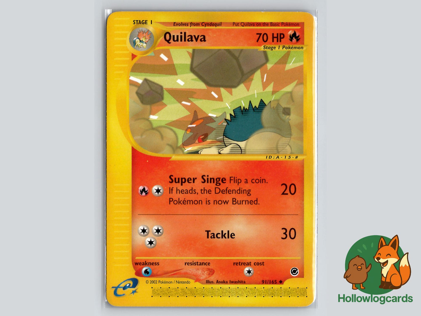 Quilava (91/165) - Expedition Base Set Pokémon Card