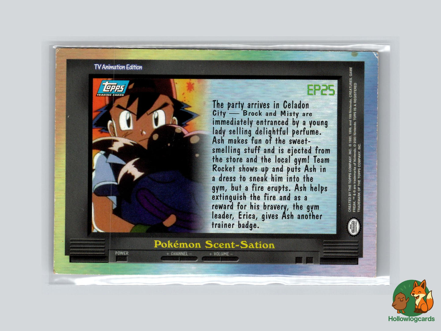 EP25 Pokémon Scent - Sation (#147) Silver Chrome Foil - Topps Trading Cards Series 2
