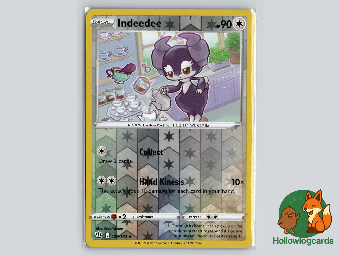 Indeedee (120/163) - Battle Styles Pokémon Card