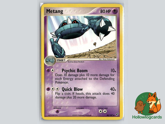 Metang (40/107) - Deoxys Pokémon Card