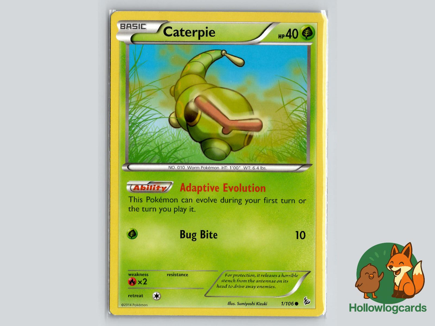 Caterpie (1/106) - Flashfire Pokémon Card