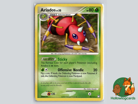 Ariados (20/123) - Mysterious Treasures Pokémon Card