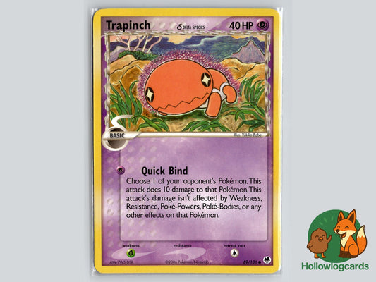 Trapinch (69/101) - Dragon Frontiers Pokémon Card