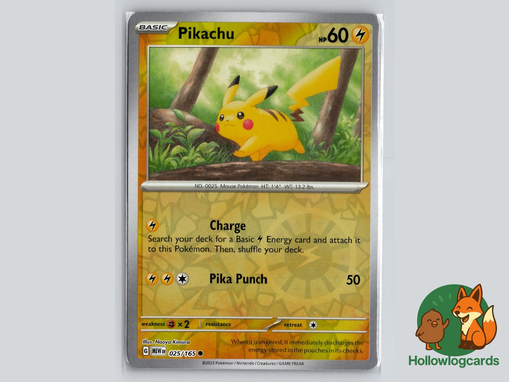 Pikachu (025/165) - 151 Pokémon Card