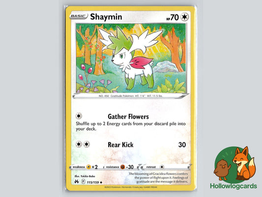 Shaymin (115/159) - Crown Zenith Pokémon Card