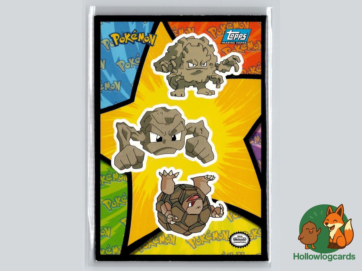 Geodude, Graveler, Golem - Topps The First Movie Trading Cards Pokémon Card